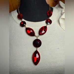 Great for the Holidays A Bold Red Statement Necklace‎